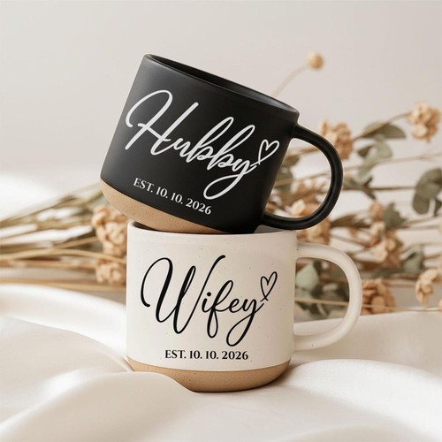 Hubby wifey custom couple - hubby,