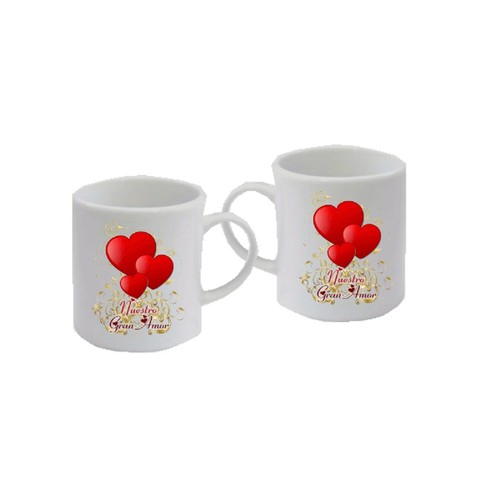 Tazzine caffe coppia scritta - tazzine,