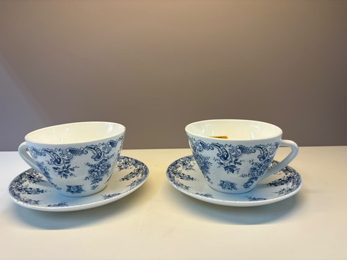 Coppia tazze con piattini - te,